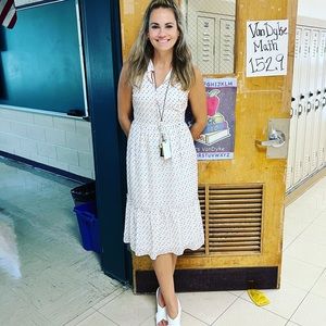 Draper James Swiss dot tiered dress. Size 0